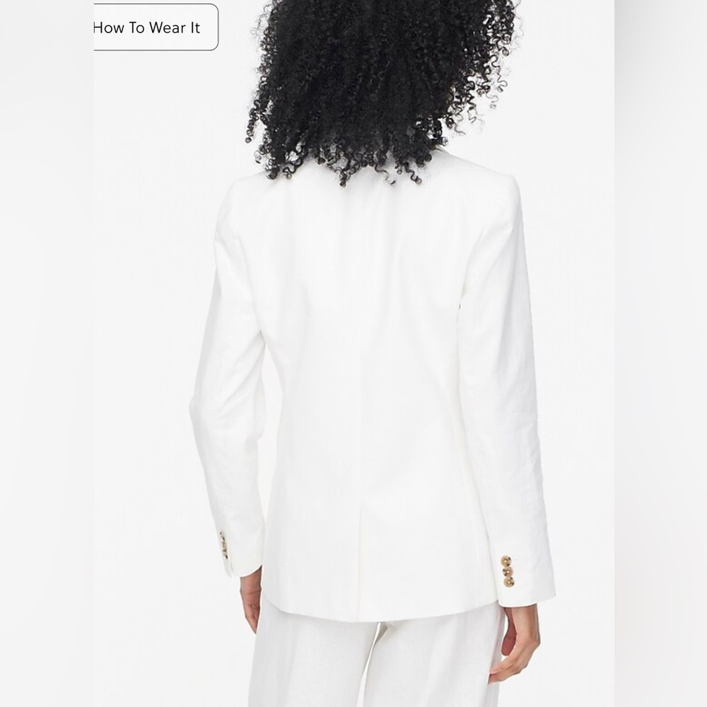J. Crew White Linen-blend Holland Blazer
Size 00 - Picture 2 of 9